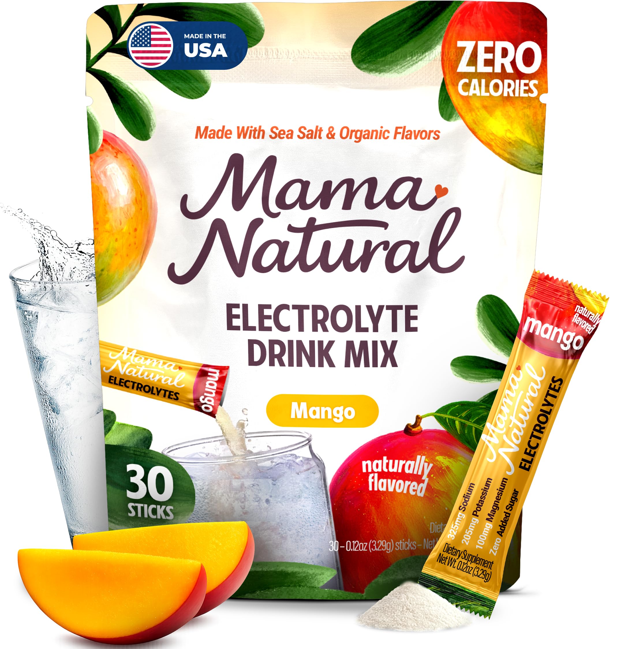 Amazon.com: Mama Natural Electrolytes Powder Packets – Instant